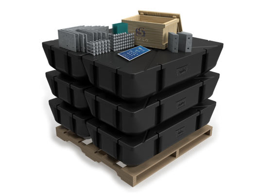 Seaco Wood Dock Kit 6x20'  (6 Floats)