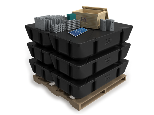 Seaco Wood Dock Kit 8x16'  (6 Floats)
