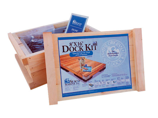 Seaco Wood Dock Kit 8x16'  (6 Floats)