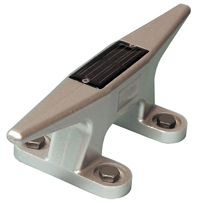 SOLAR DOCK CLEAT, Open Base, Alum, 10", Solar