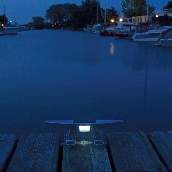 SOLAR DOCK CLEAT, Open Base, Alum, 10", Solar